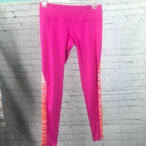 Athleta 7/8 Tight Legging, Coral & Hot Pink